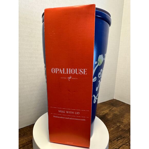 Opal House "Super Mama" Stoneware Mug/Tumbler With Lid NEW MINT MOTHERS DAY - Picture 1 of 10